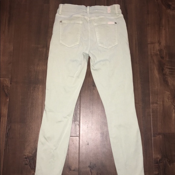 7 for all Mankind Ankle Length Jeans in Mint - Picture 3 of 3